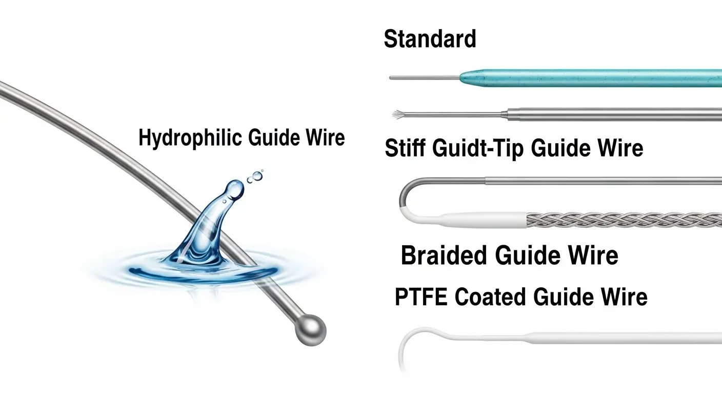 types of medical guide wires