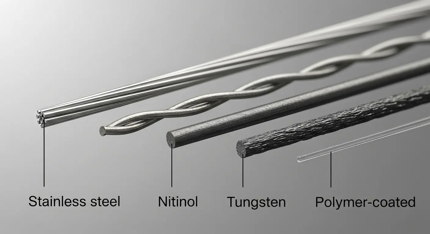 guidewire core wire materials