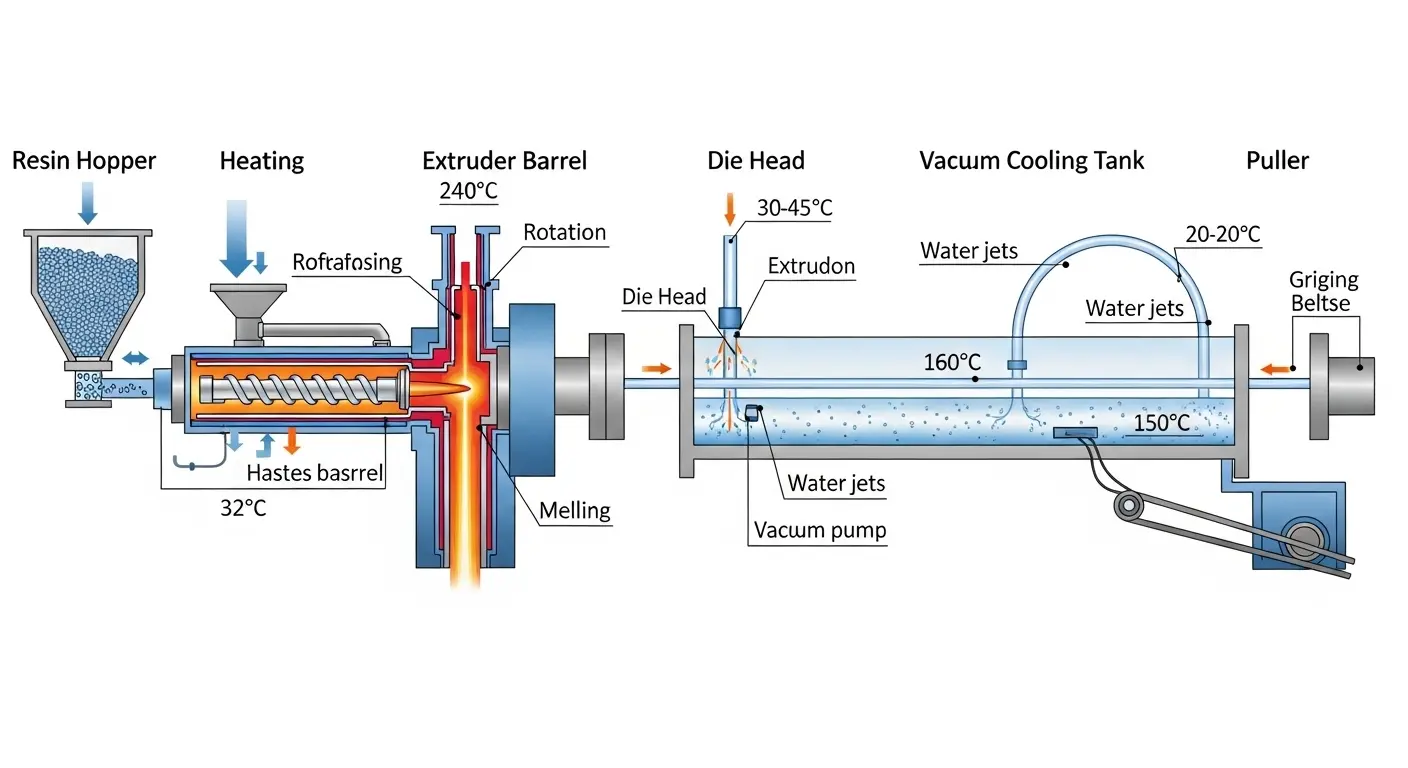 medical tubing extrusion process
